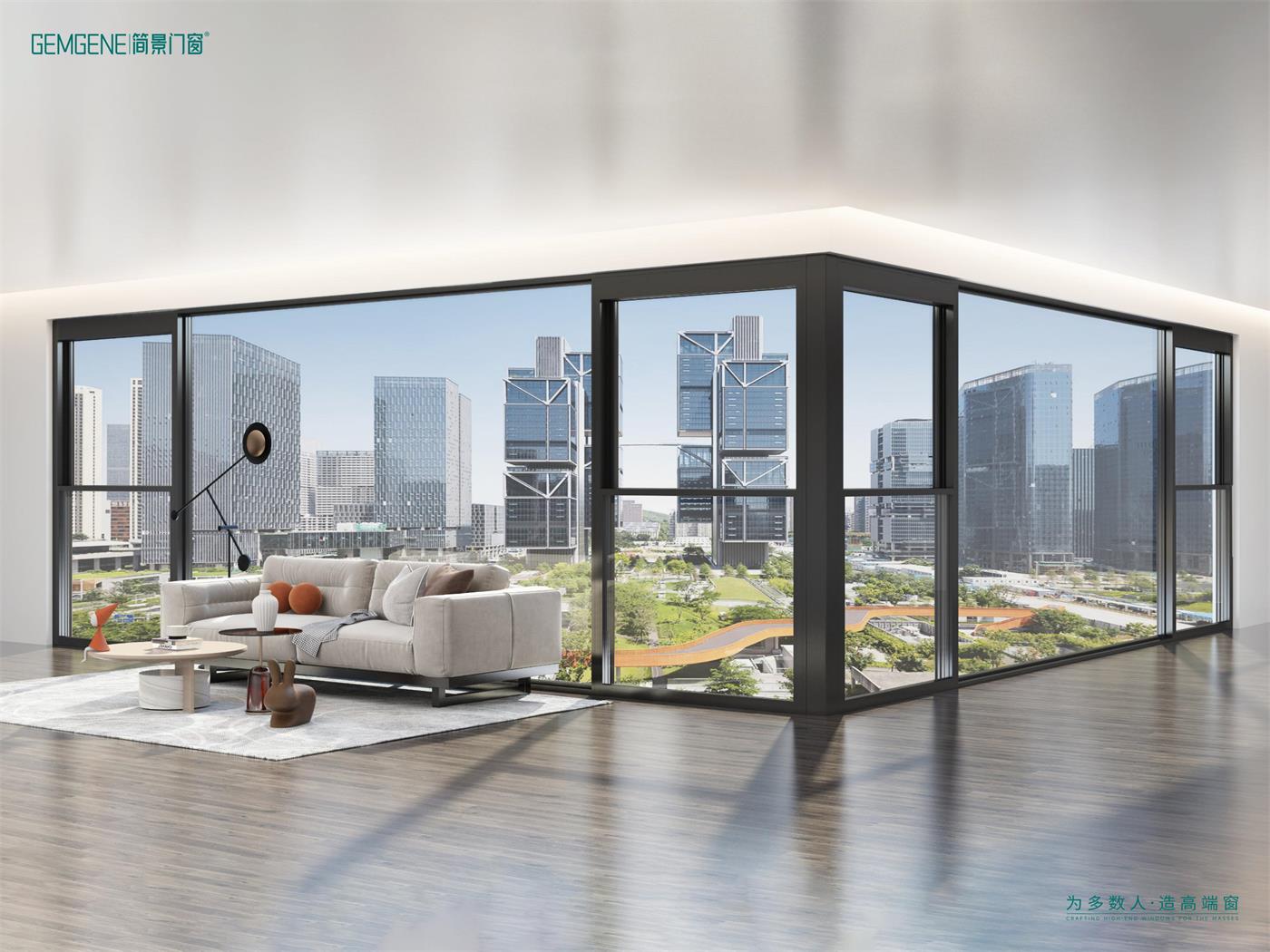 青云智能全景电动微提升窗1.0